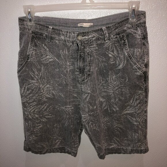 Carbon 2 Cobalt Shorts Mens 32 Gray Linen Blend Tropical 8 in Inseam - Picture 8 of 8